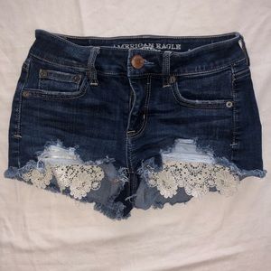 American eagle jean shorts